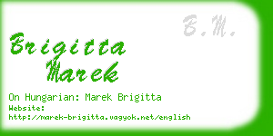 brigitta marek business card